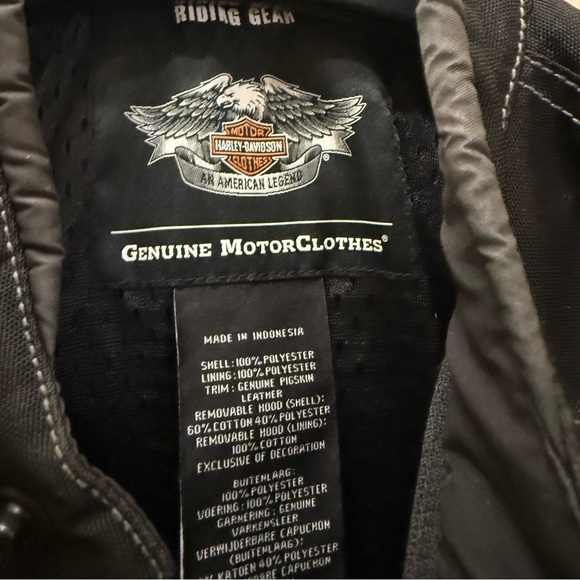 Large Men’s Harley-Davidson Black Performance Jacket with Protective Padding - Picture 3 of 3